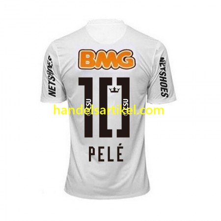 Santos PELE 10 Retro Heim Trikotsatz 2011-2012 Kurzarm